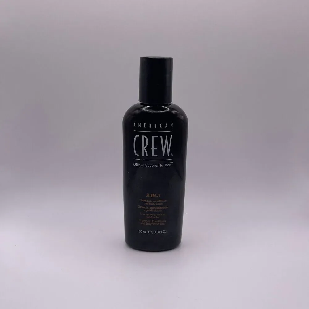 American Crew Men's 3-In-1 Travel Size Shampoo Conditioner Body Wash 2 PCS. Set